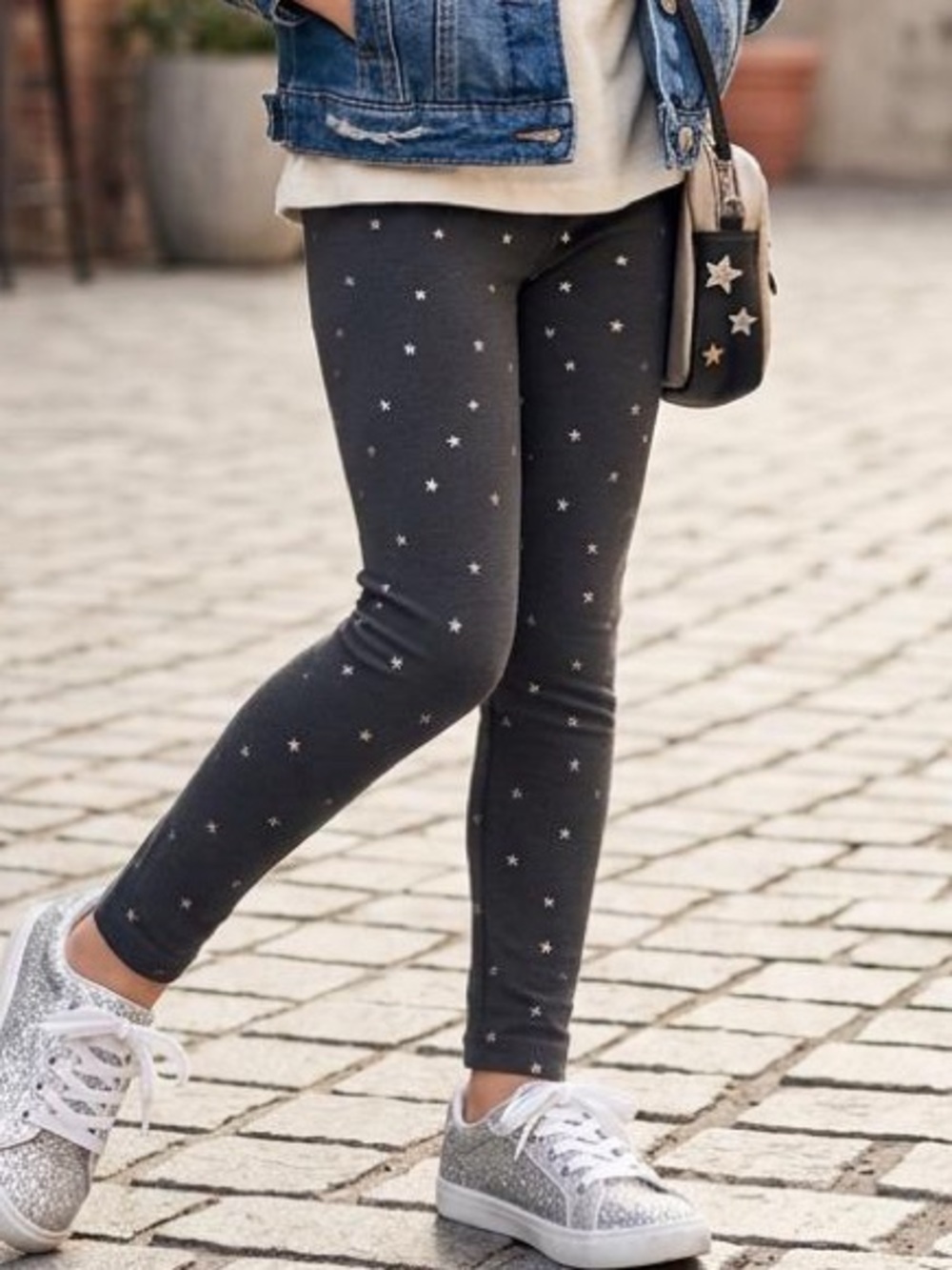 OshKosh B'gosh Gray Star Print Leggings